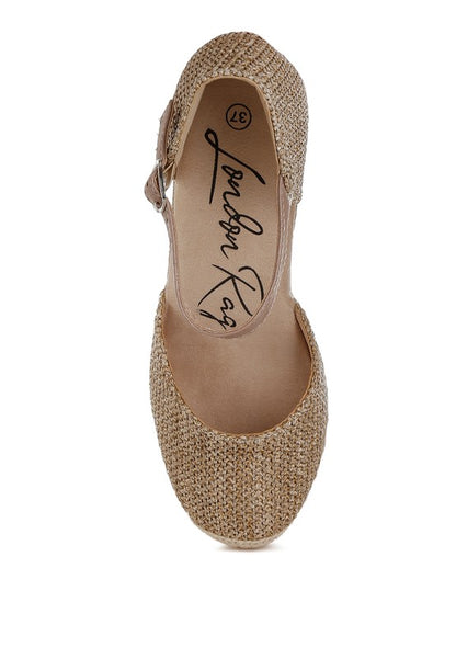 Kalista Raffia Woven Wedge Sandals - Tigbul's Variety Fashion Shop