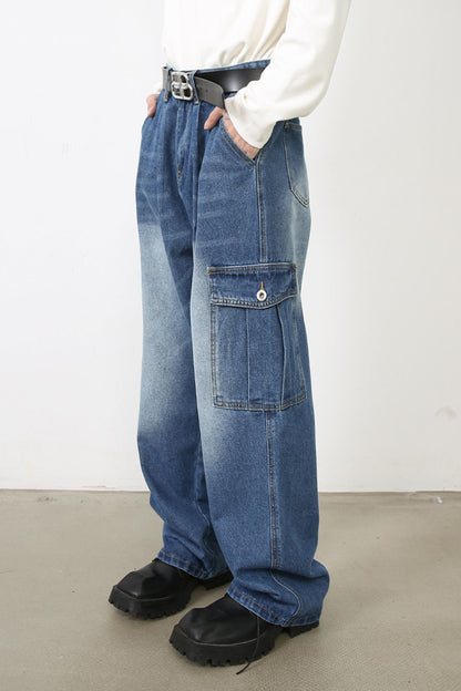 Men's Loose Fit Jeans with Pockets - Tigbul's Variety Fashion Shop