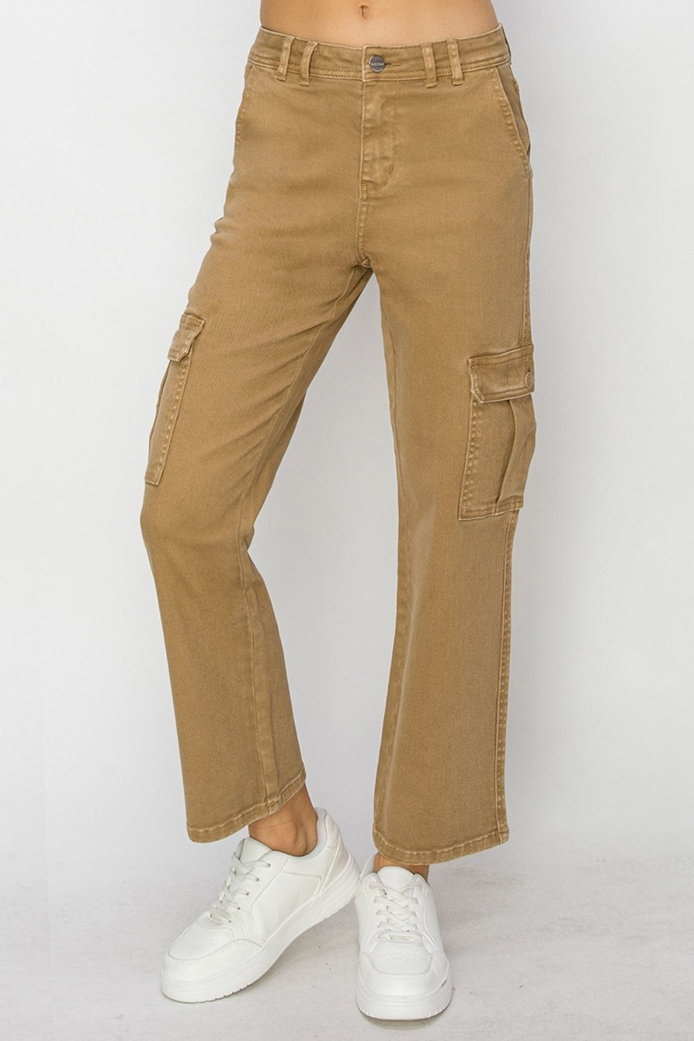 Risen Full Size High Rise Cargo Jeans - Tigbul's Variety Fashion Shop