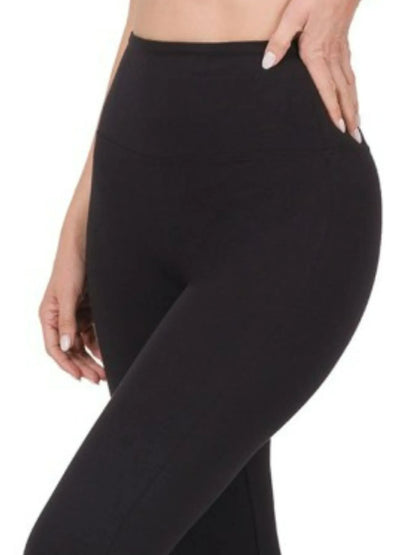 Zenana Wide Waistband Yoga Flare Pants - Tigbul's Variety Fashion Shop