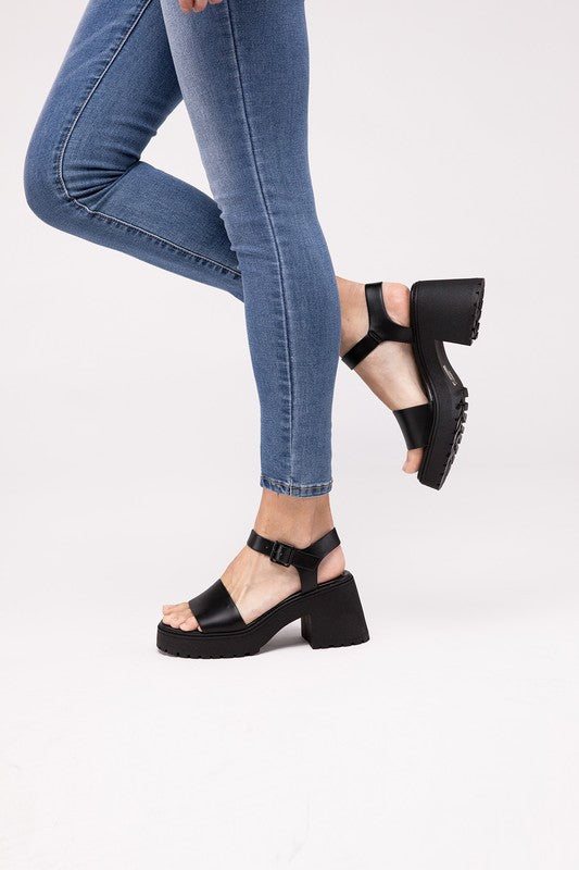 BOOMER-S Platform Heel Sandals - Tigbul's Variety Fashion Shop