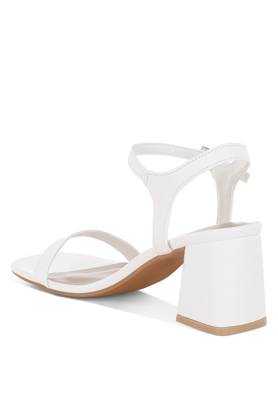 Kazara Faux Leather Block Heels - Tigbul's Variety Fashion Shop