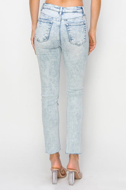 Risen Full Size High Rise Distressed Skinny Jeans - Tigbul's Variety Fashion Shop