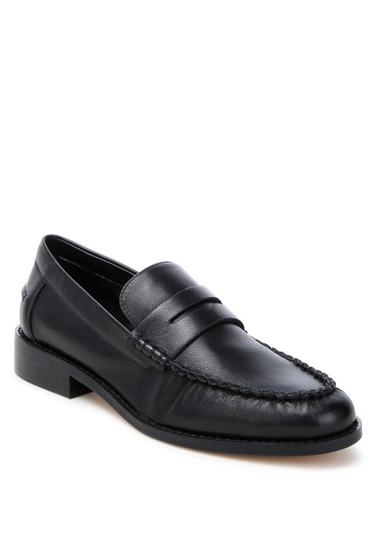 Plavia Genuine Leather Loafers - Tigbul's Variety Fashion Shop