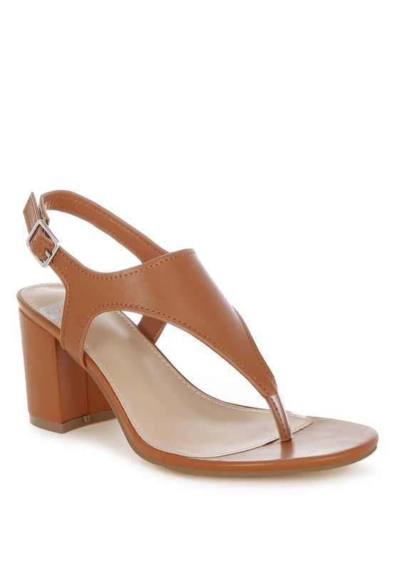 Ann Real Leather Thong Toe Sandals - Tigbul's Variety Fashion Shop