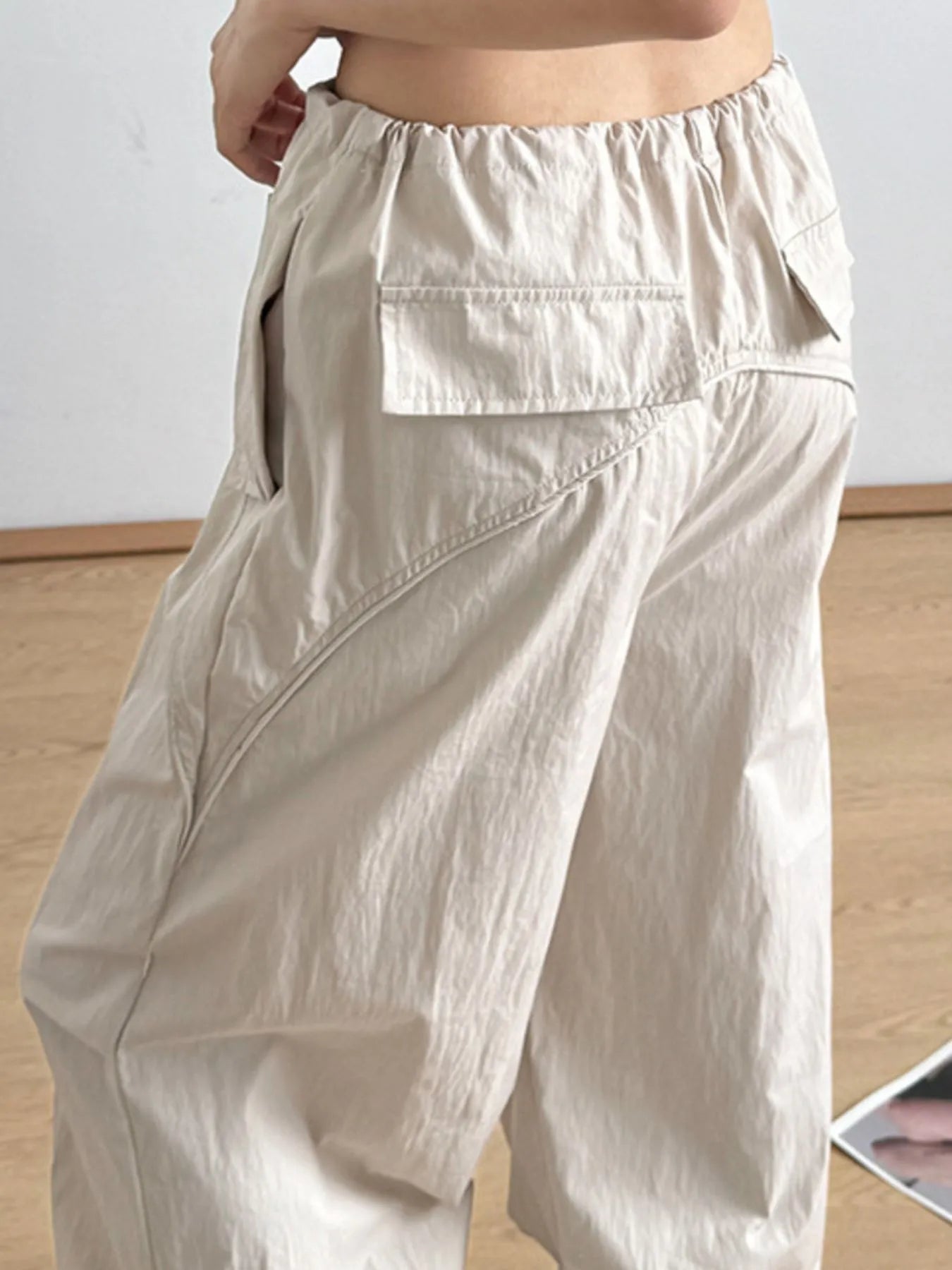 Relaxed Wide-Leg Drawstring Pants - Tigbul's Variety Fashion Shop
