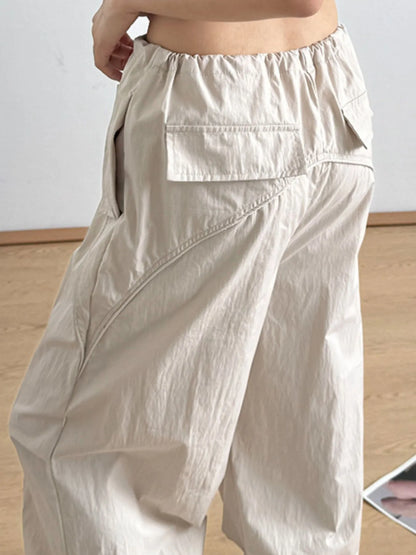 Relaxed Wide-Leg Drawstring Pants - Tigbul's Variety Fashion Shop