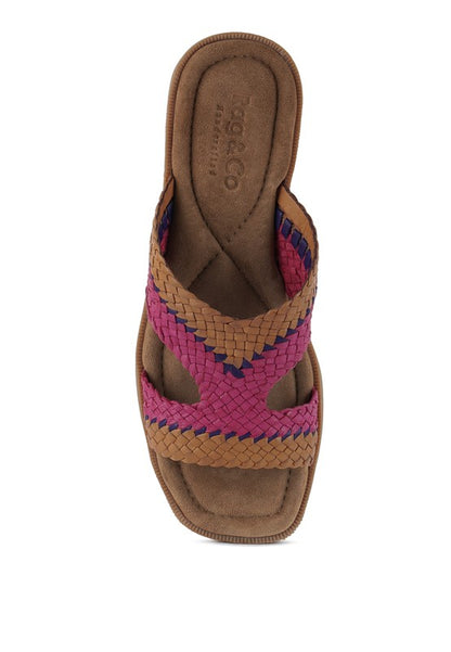 Eirata Braided Real Leather Slip-On Flats - Tigbul's Variety Fashion Shop