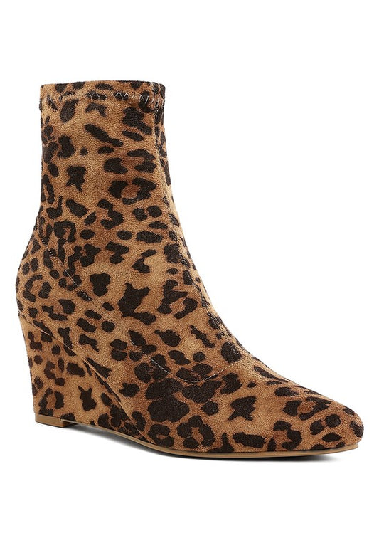 Yara Microfiber Wedge Sock Boots - Tigbul's Variety Fashion Shop