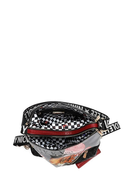 Nicole Lee USA Convertible Adjustable Strap Backpack Bag - Tigbul's Variety Fashion Shop