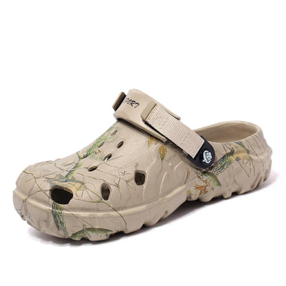 Men's Printed Platform Comfort Clogs Sandals - Tigbul's Variety Fashion Shop