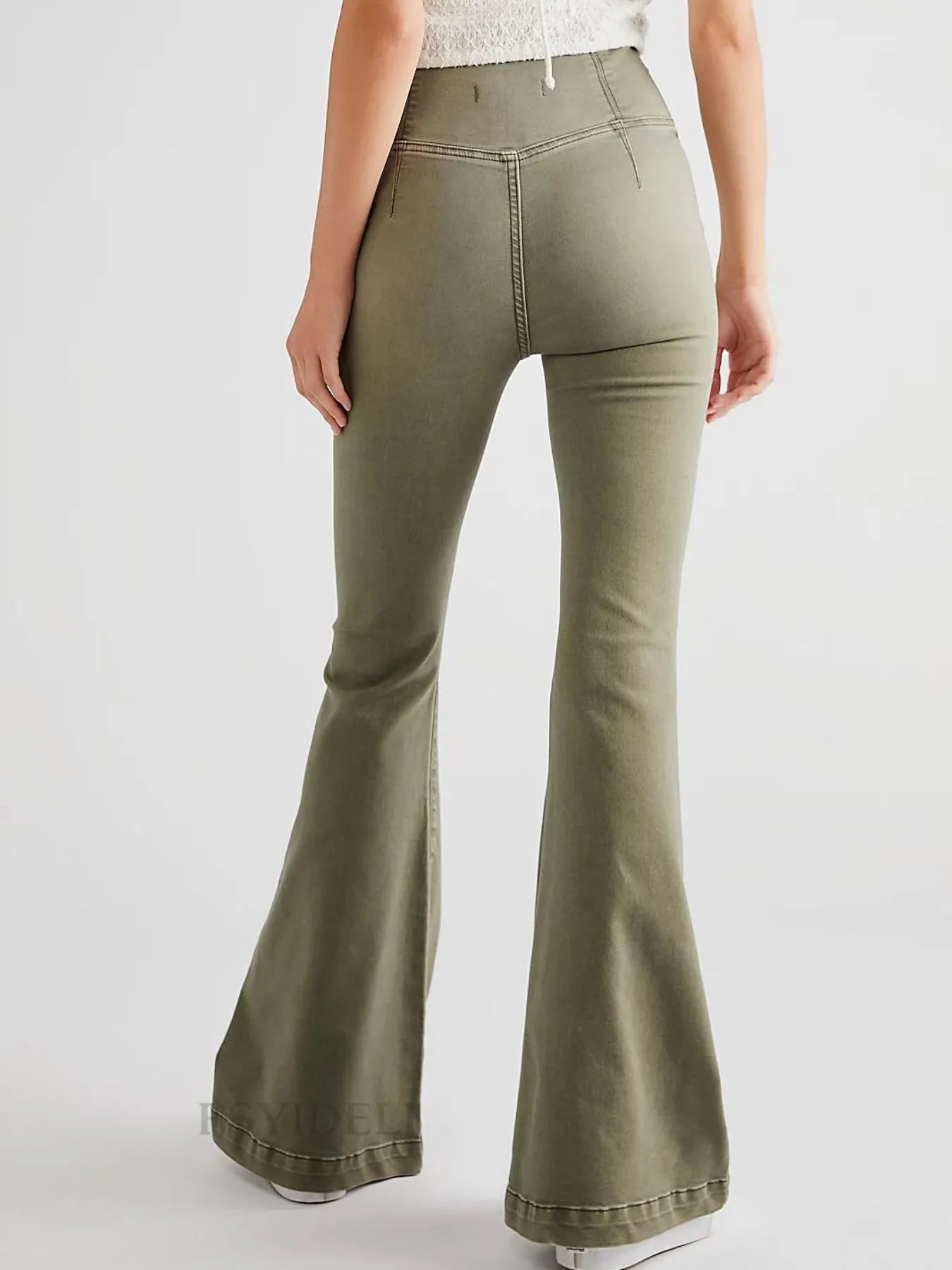 High Waist Flare Jeans - Tigbul's Variety Fashion Shop