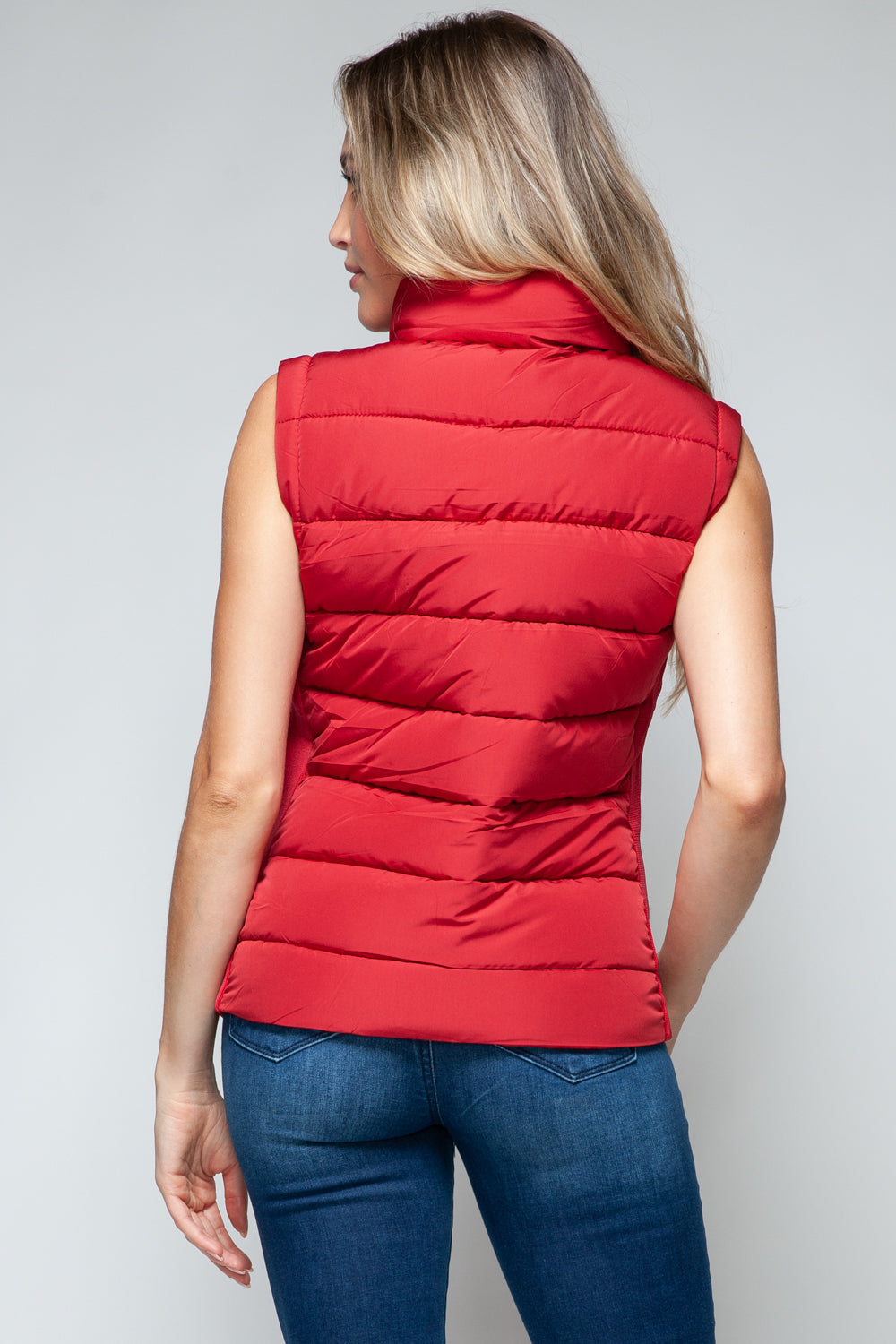 Snobbish Zip Up Turtleneck Vest with Pockets - Tigbul's Variety Fashion Shop