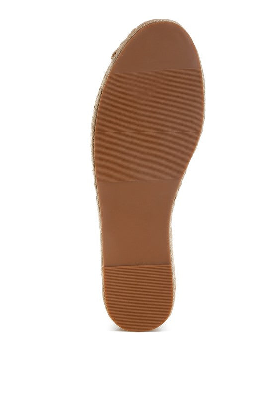 Alaya Woven Toe Lace-Up Espadrilles - Tigbul's Variety Fashion Shop