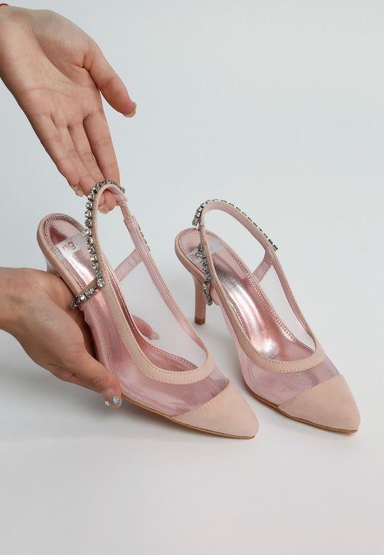 Yaga Stiletto Heel Slingback Sandals - Tigbul's Variety Fashion Shop