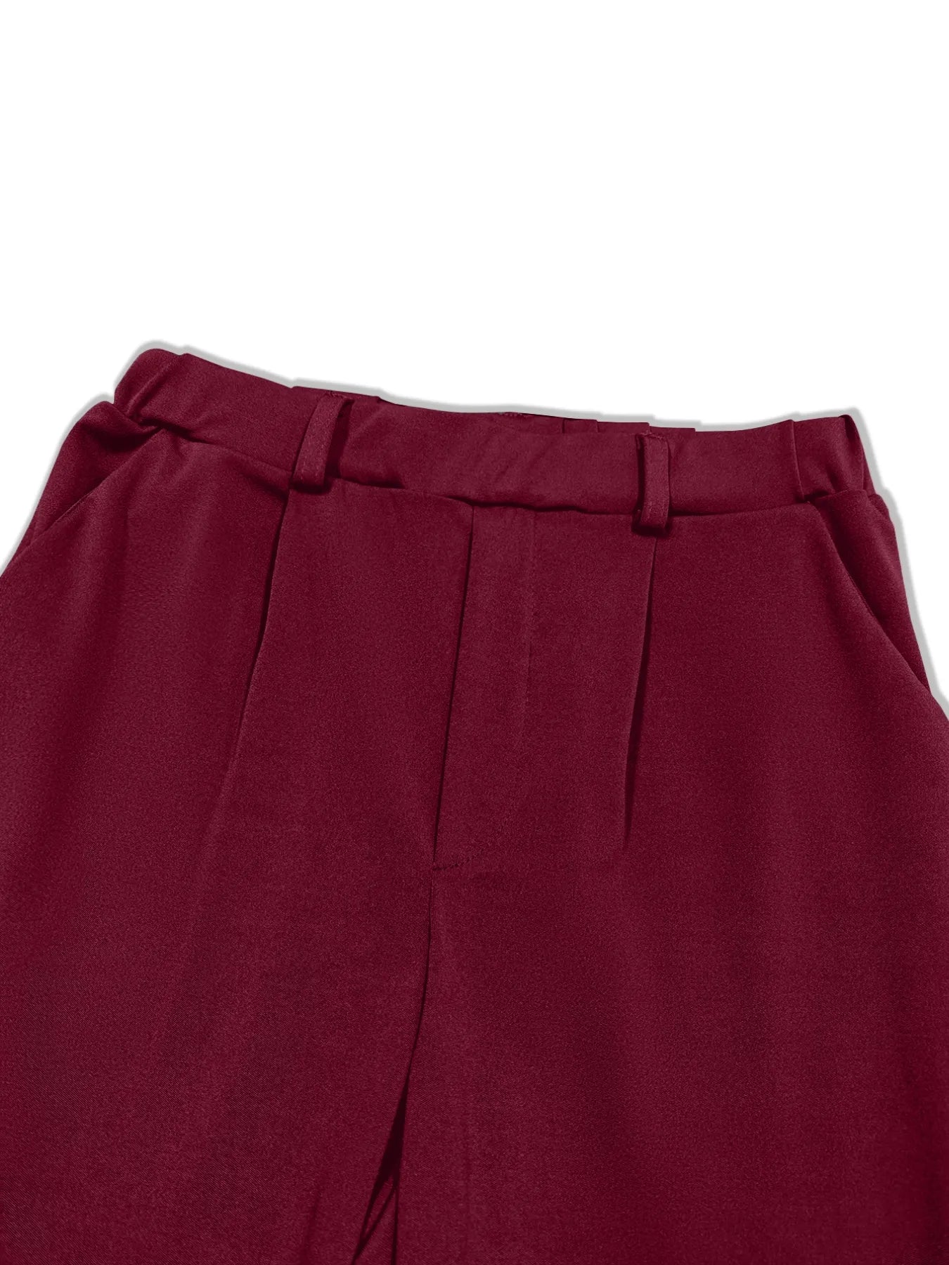 Pleated Detail Pants with Pockets - Tigbul's Variety Fashion Shop