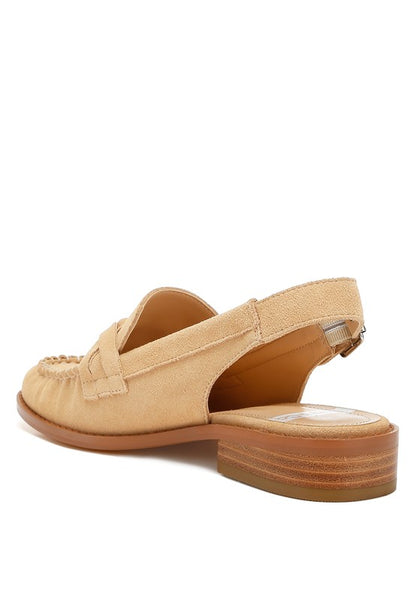 Nemykin Woven Strap Slingback Loafers - Tigbul's Variety Fashion Shop