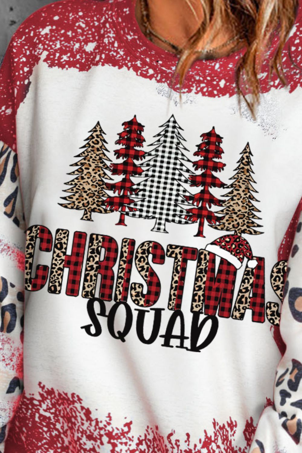 Christmas Tree Graphic Sweatshirt - Tigbul's Variety Fashion Shop