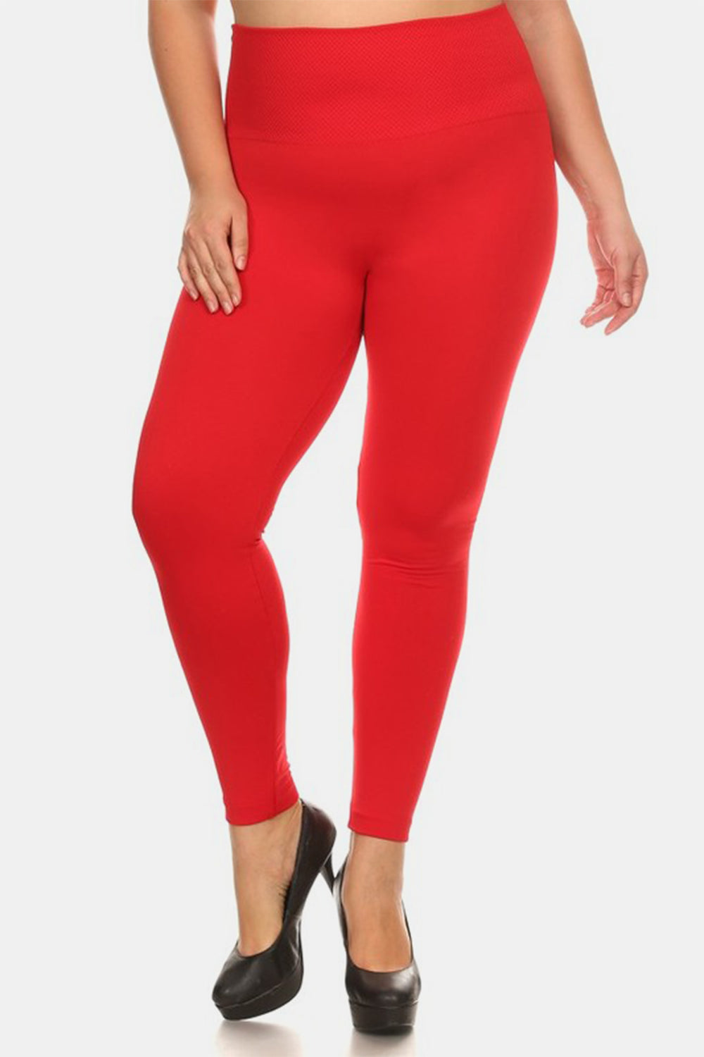 Yelete Full Size Seamless High Waist Fleece Leggings - Tigbul's Variety Fashion Shop