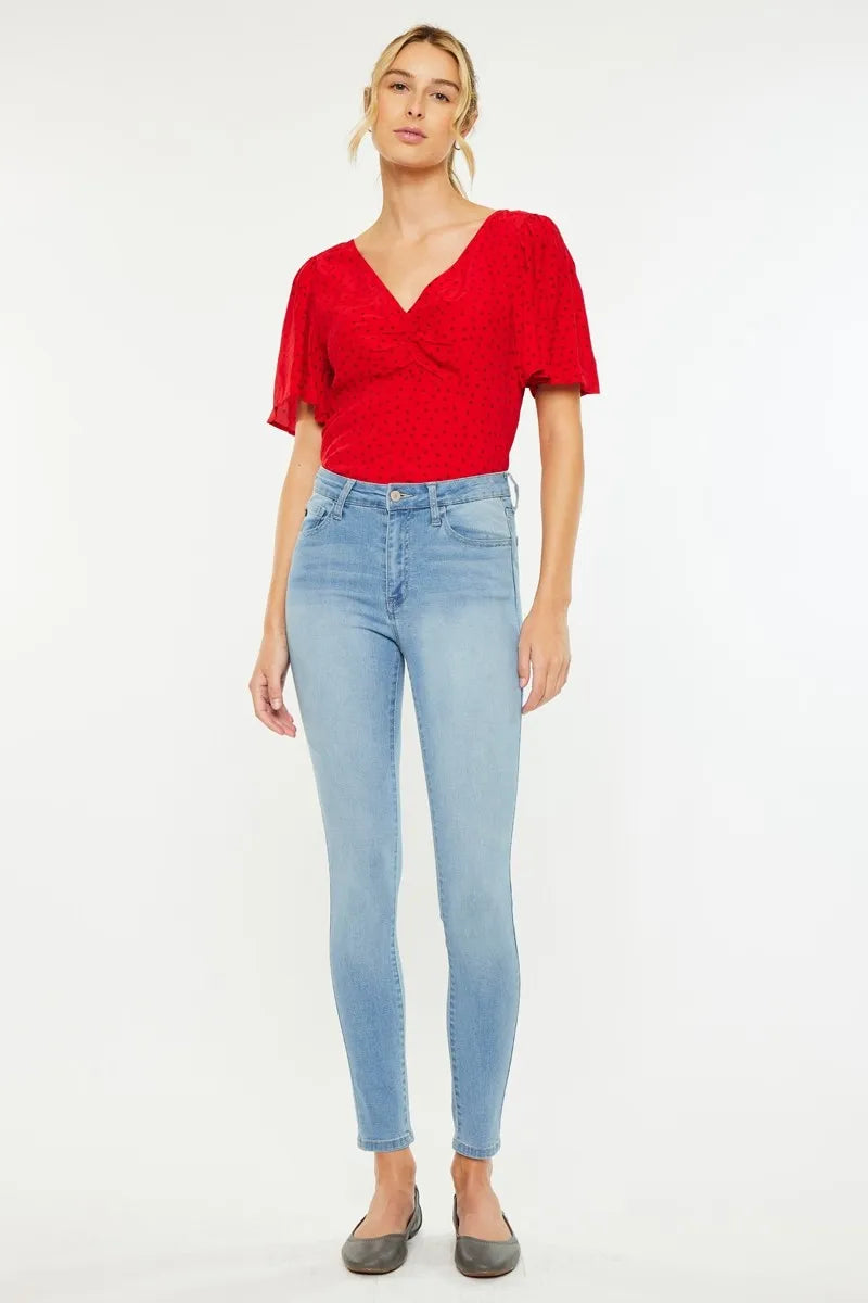 Kancan High Rise Light Super Skinny Jeans - Tigbul's Variety Fashion Shop