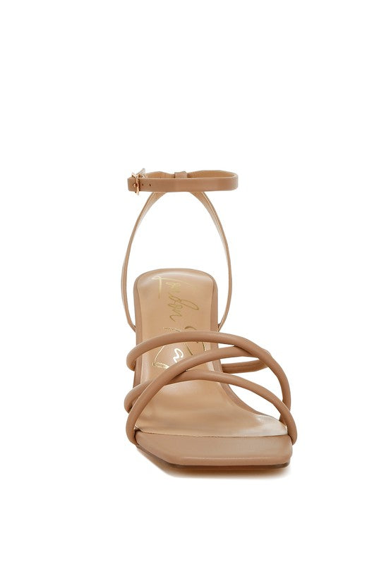 Alyona Low Block Heel Strappy Sandals - Tigbul's Variety Fashion Shop