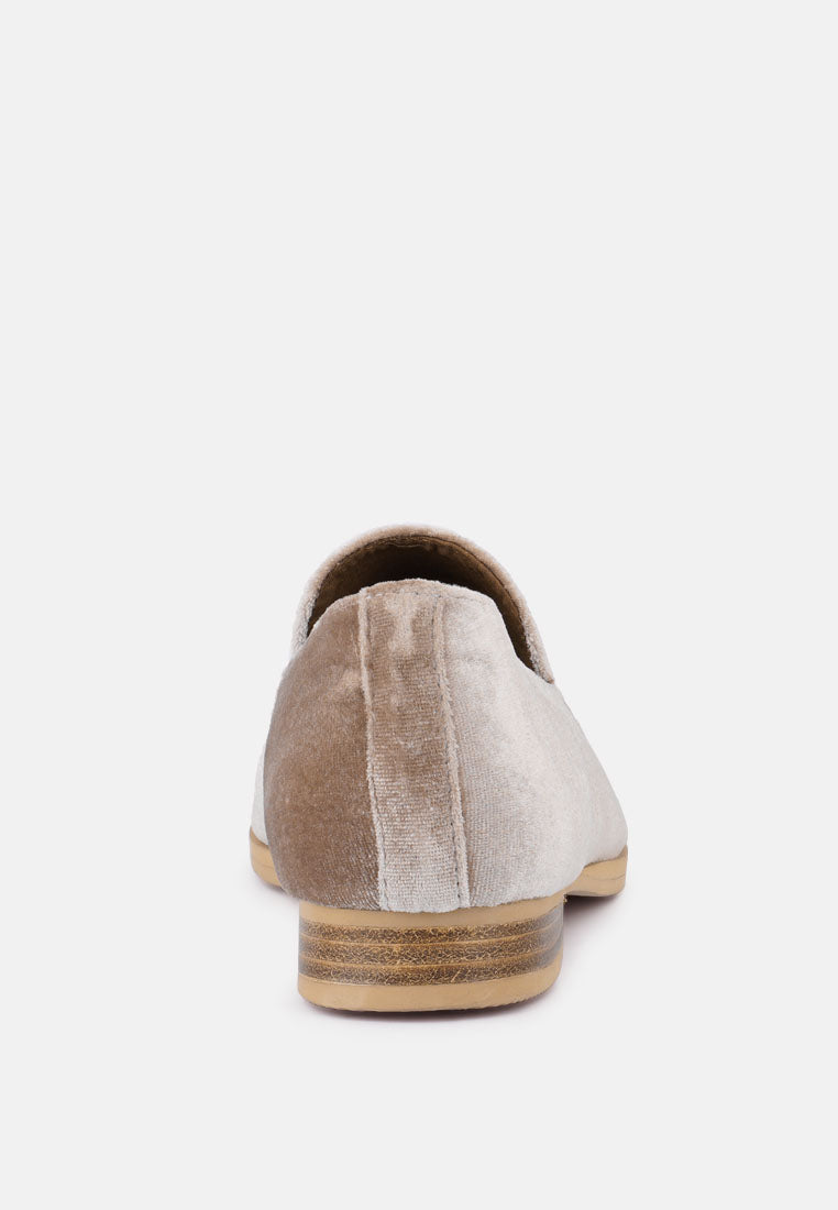 Luxe-Lap Velvet Handcrafted Loafers - Tigbul's Variety Fashion Shop