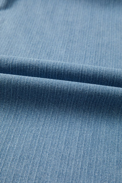 Plus Size Denim Textured Patch Pocket Jeans - Tigbul's Variety Fashion Shop