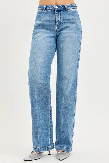 RISEN Slouchy Straight Jeans - Tigbul's Variety Fashion Shop