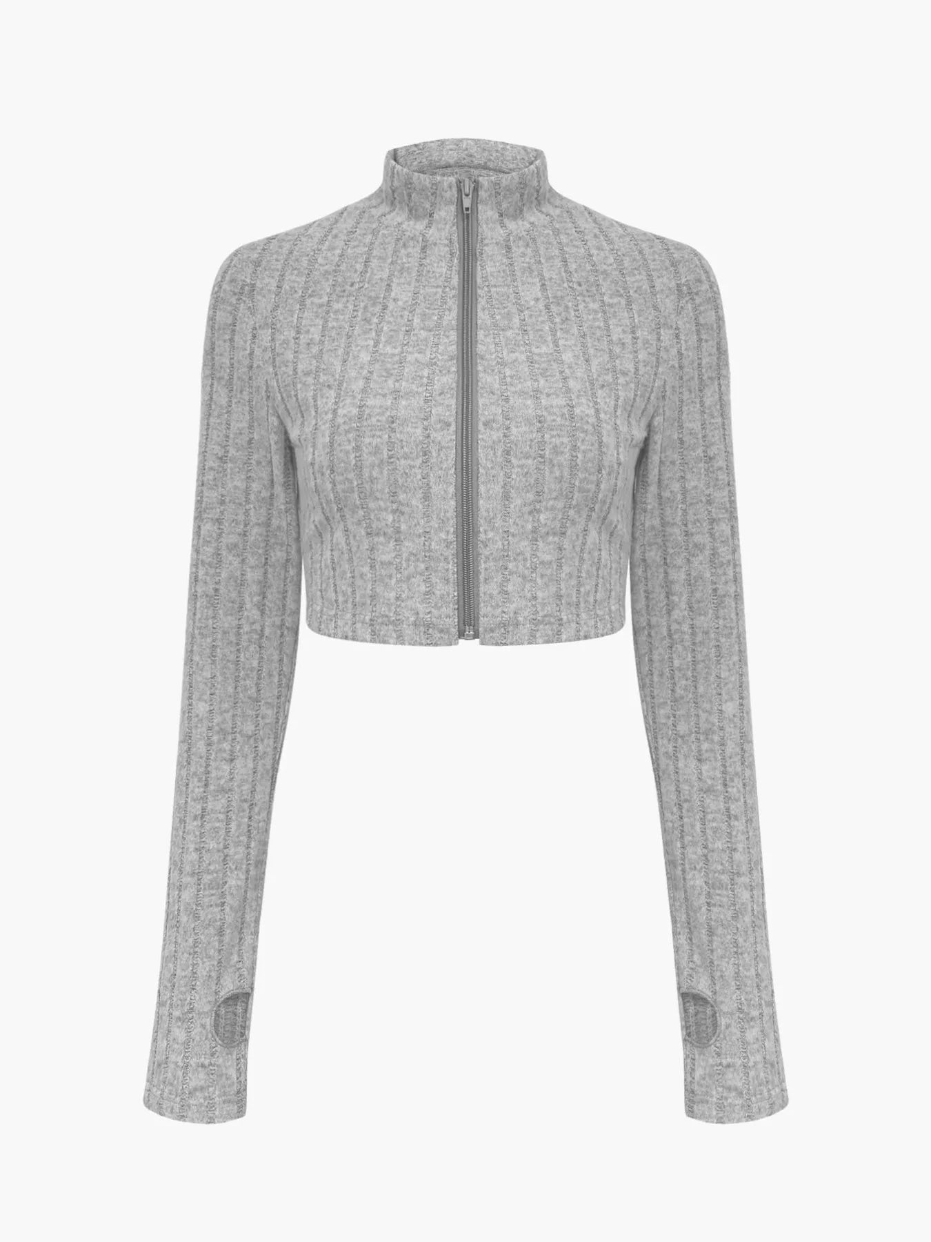 Ribbed Knit Crop Top and Flare Pants Set - Tigbul's Variety Fashion Shop