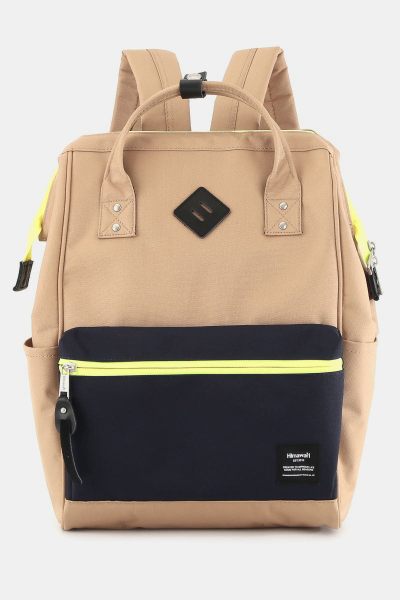 Himawari Contrast Waterproof Backpack Bag with Reinforced Edges - Tigbul's Variety Fashion Shop