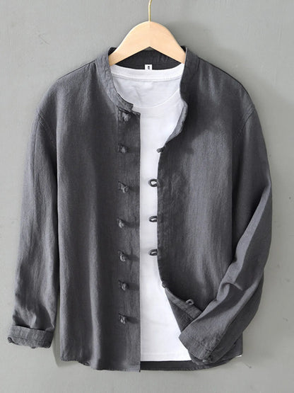 Men's Plus Size Button Up Long Sleeve Shirt - Tigbul's Variety Fashion Shop