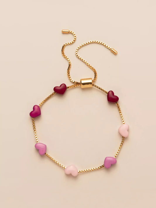Copper Heart Adjustable Bracelet - Tigbul's Variety Fashion Shop