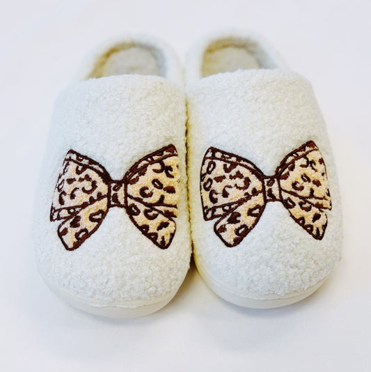 Emily Bow Cozy Lounge Slippers - Tigbul's Variety Fashion Shop
