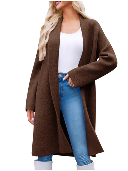 Open Front Longline Coat - Tigbul's Variety Fashion Shop