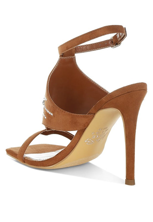 Warda Jeweled Shiny Stiletto Heels - Tigbul's Variety Fashion Shop