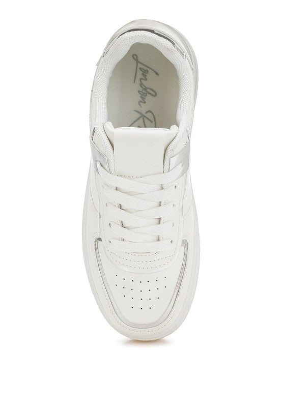 Scouts Metallic Paneling Platform Sneakers - Tigbul's Variety Fashion Shop