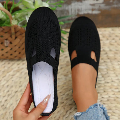 Round Toe Flat Slip-Ons - Tigbul's Variety Fashion Shop