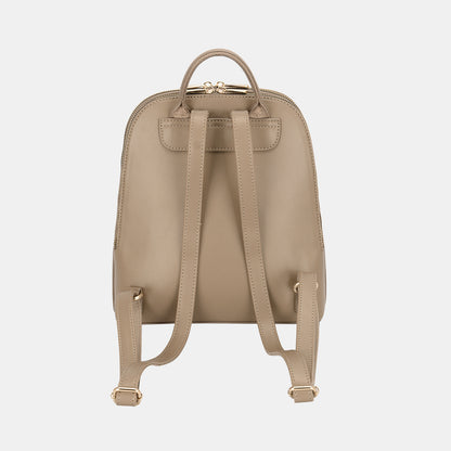 David Jones PU Leather Adjustable Straps Backpack Bag - Tigbuls Variety Fashion