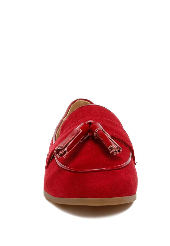 Folklore Micro Suede Tassel Loafers - Tigbul's Variety Fashion Shop