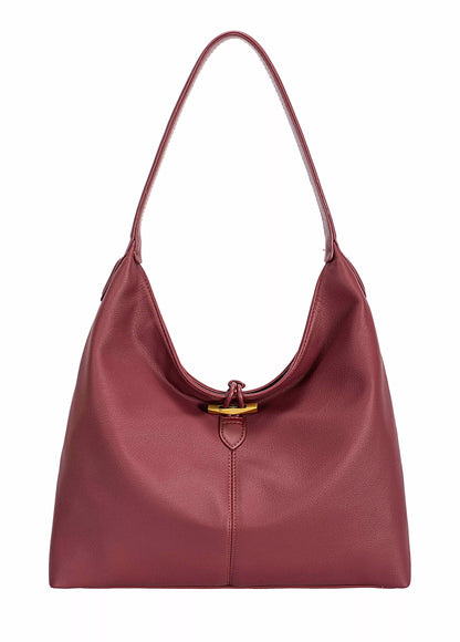 David Jones Classic Leather Shoulder Bag - Tigbul's Variety Fashion Shop
