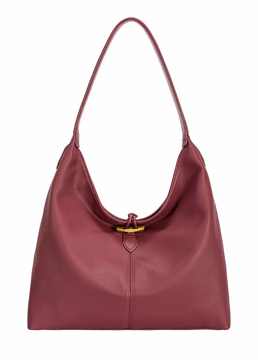 David Jones Classic Leather Shoulder Bag - Tigbul's Variety Fashion Shop
