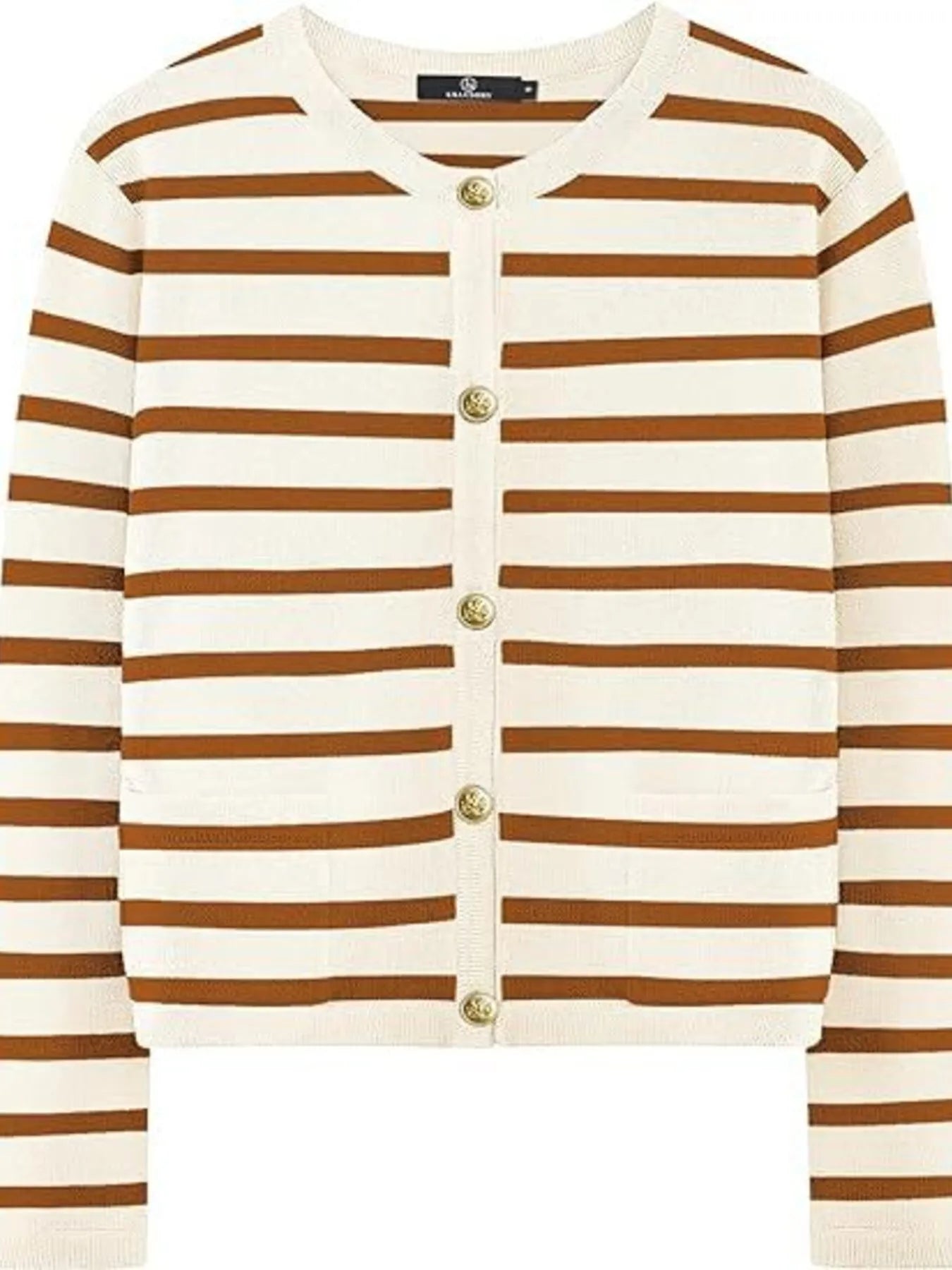 Striped Button-Up Cardigan - Tigbul's Variety Fashion Shop