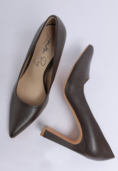 Shacarri Faux Leather Pumps - Tigbul's Variety Fashion Shop