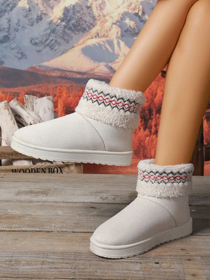 Round Toe Platform Casual Above Ankle Boots - Tigbul's Variety Fashion Shop