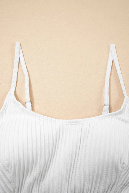 Textured Contrast Banding Bikini High Waist 2pcs Swimsuit - Tigbul's Variety Fashion Shop