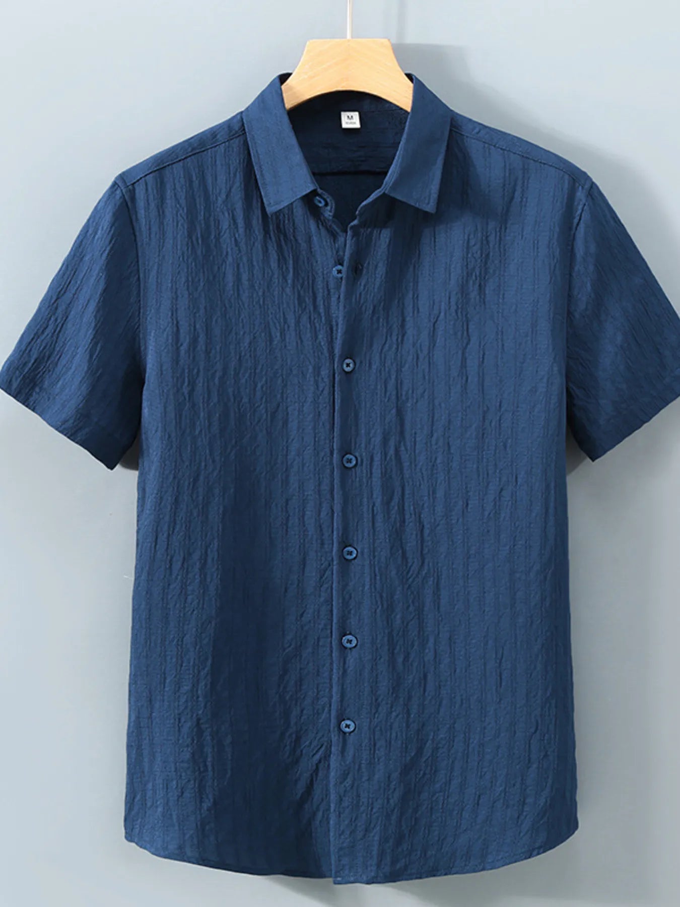 Men's Plus Size Button Up Short Sleeve Shirt - Tigbul's Variety Fashion Shop