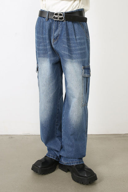 Men's Loose Fit Jeans with Pockets - Tigbul's Variety Fashion Shop
