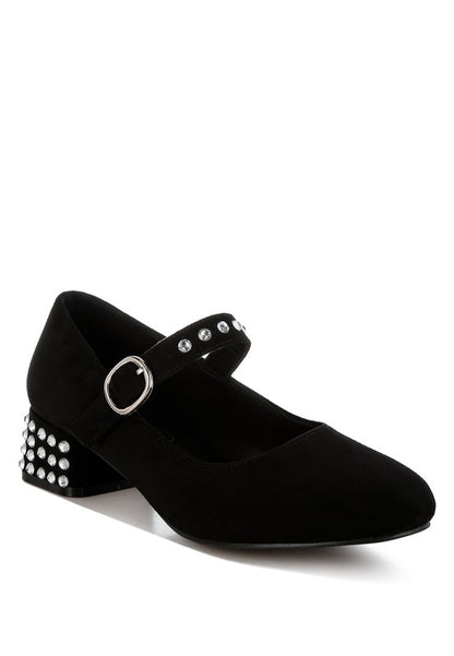 Sima Studded Mary Jane Pumps - Tigbul's Variety Fashion Shop