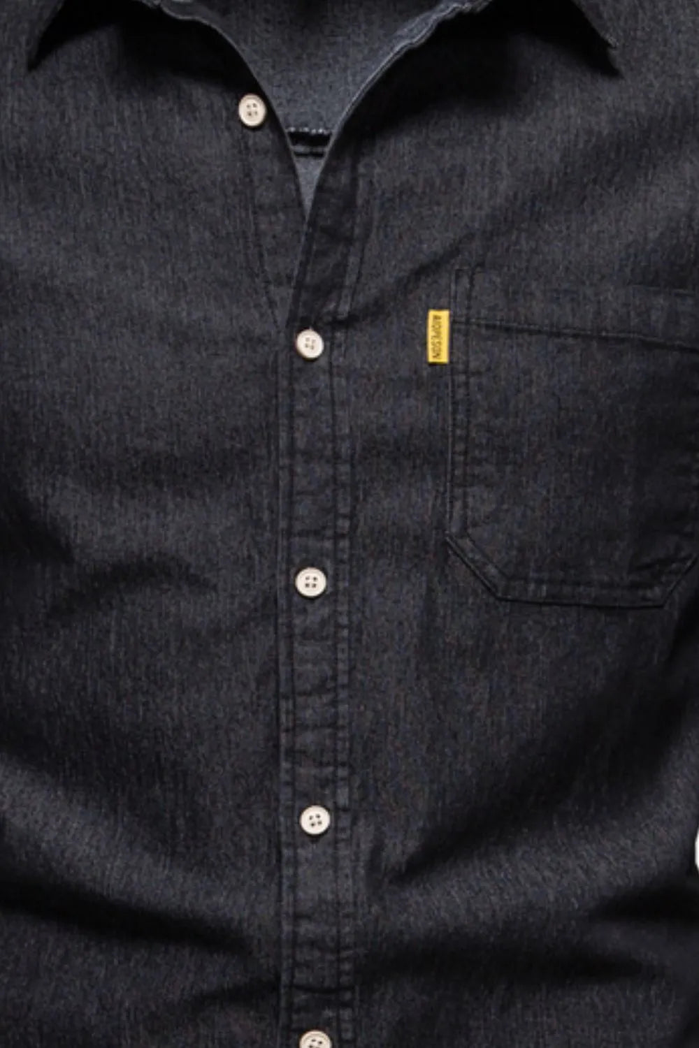 Men's Button-Down Denim Shirt with Chest Pocket - Tigbul's Variety Fashion Shop