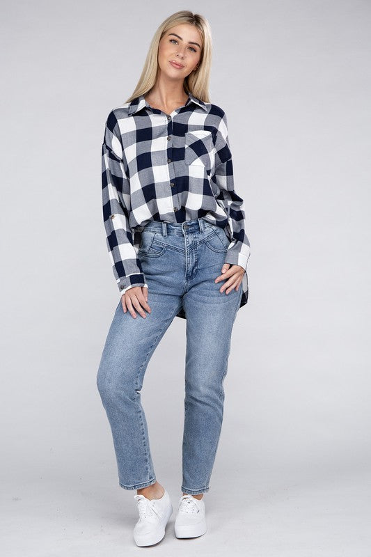 Classic Plaid Flannel Shirt - Tigbul's Variety Fashion Shop